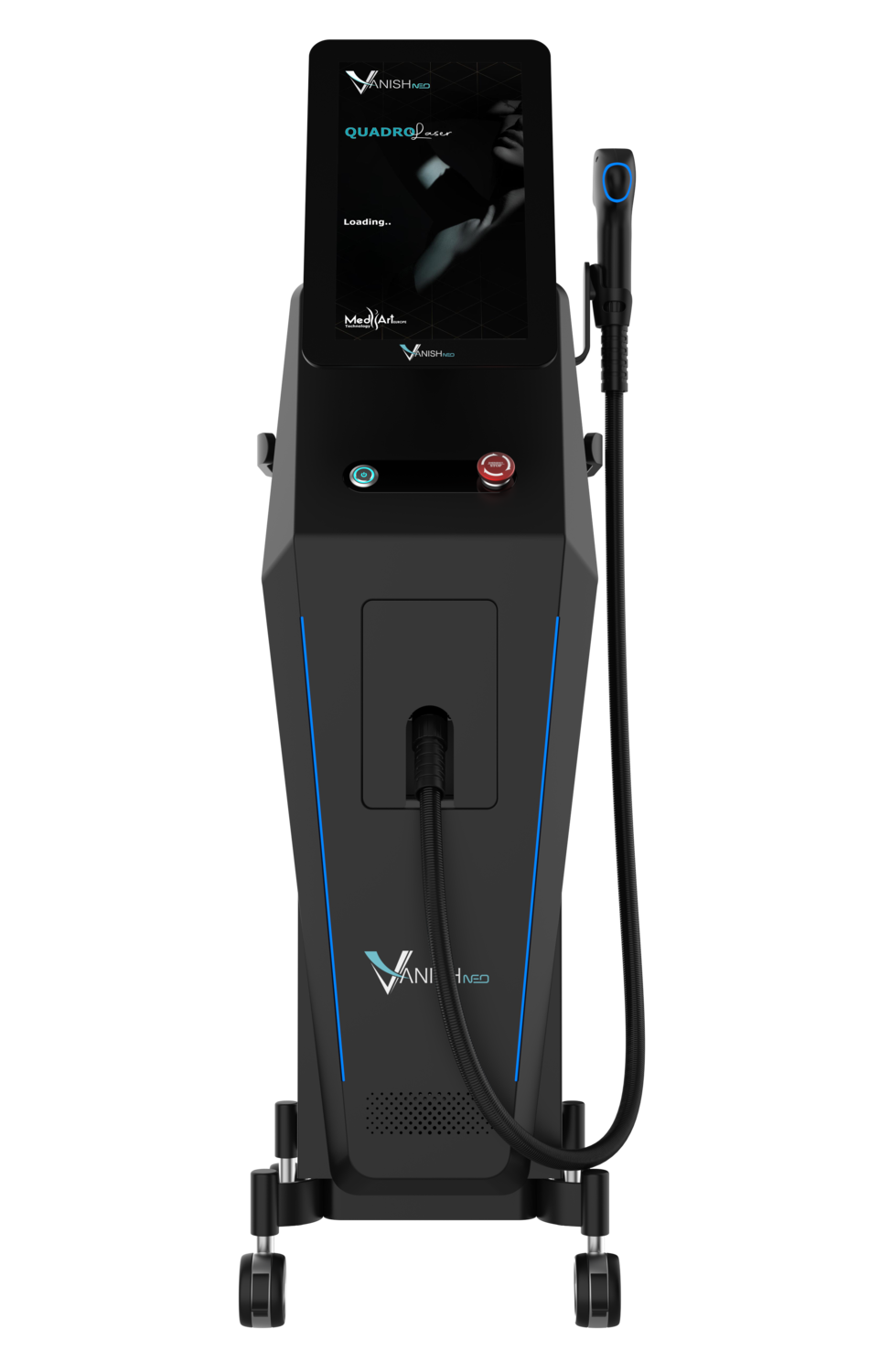 Front view of Vanish Neo professional diode laser hair removal system